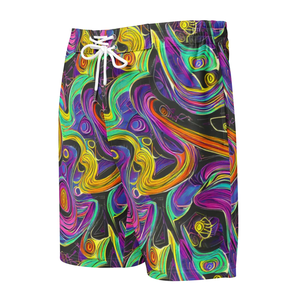 Sonic Spiral on Men's Board Shorts — Front
