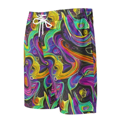Sonic Spiral on a Men's Board Shorts