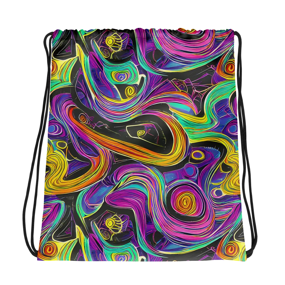 Sonic Spiral on Drawstring Bag — Photo