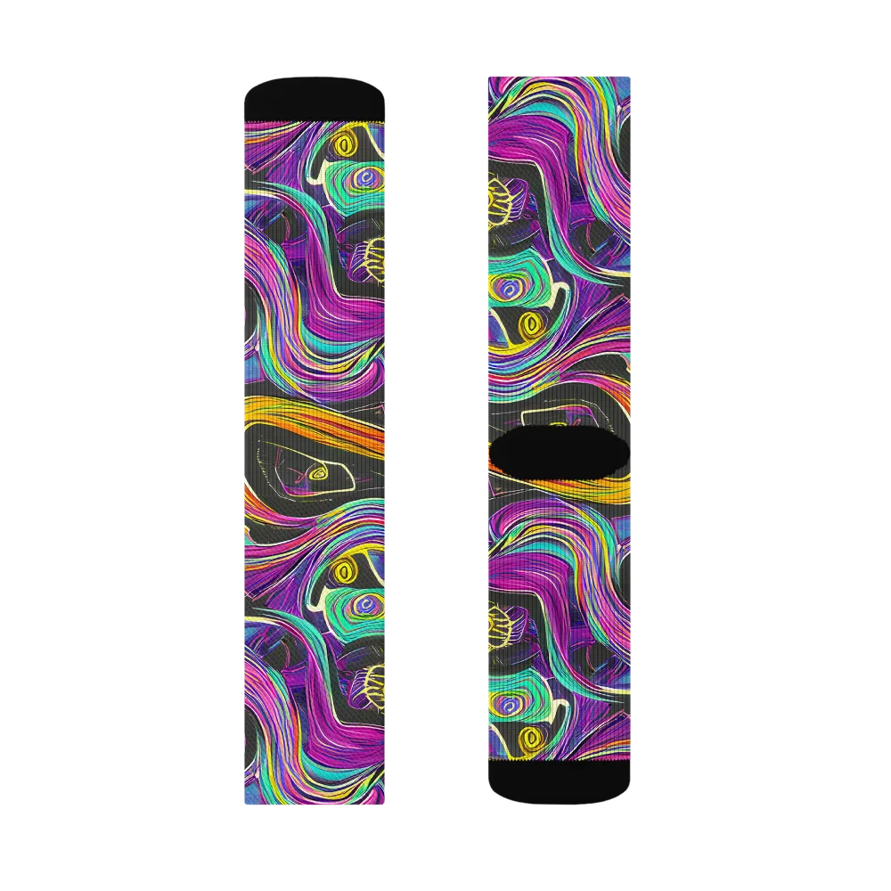 Sonic Spiral on Socks — Right Sock