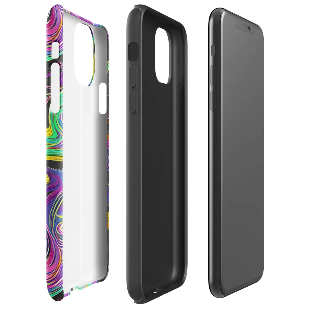 Sonic Spiral on Tough Case for iPhone® — Right