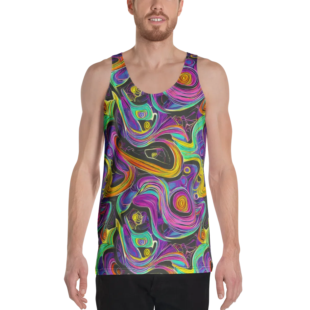 Sonic Spiral on Men's Tank Top — Front