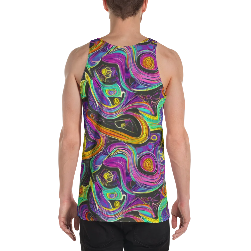 Sonic Spiral on Men's Tank Top — Back