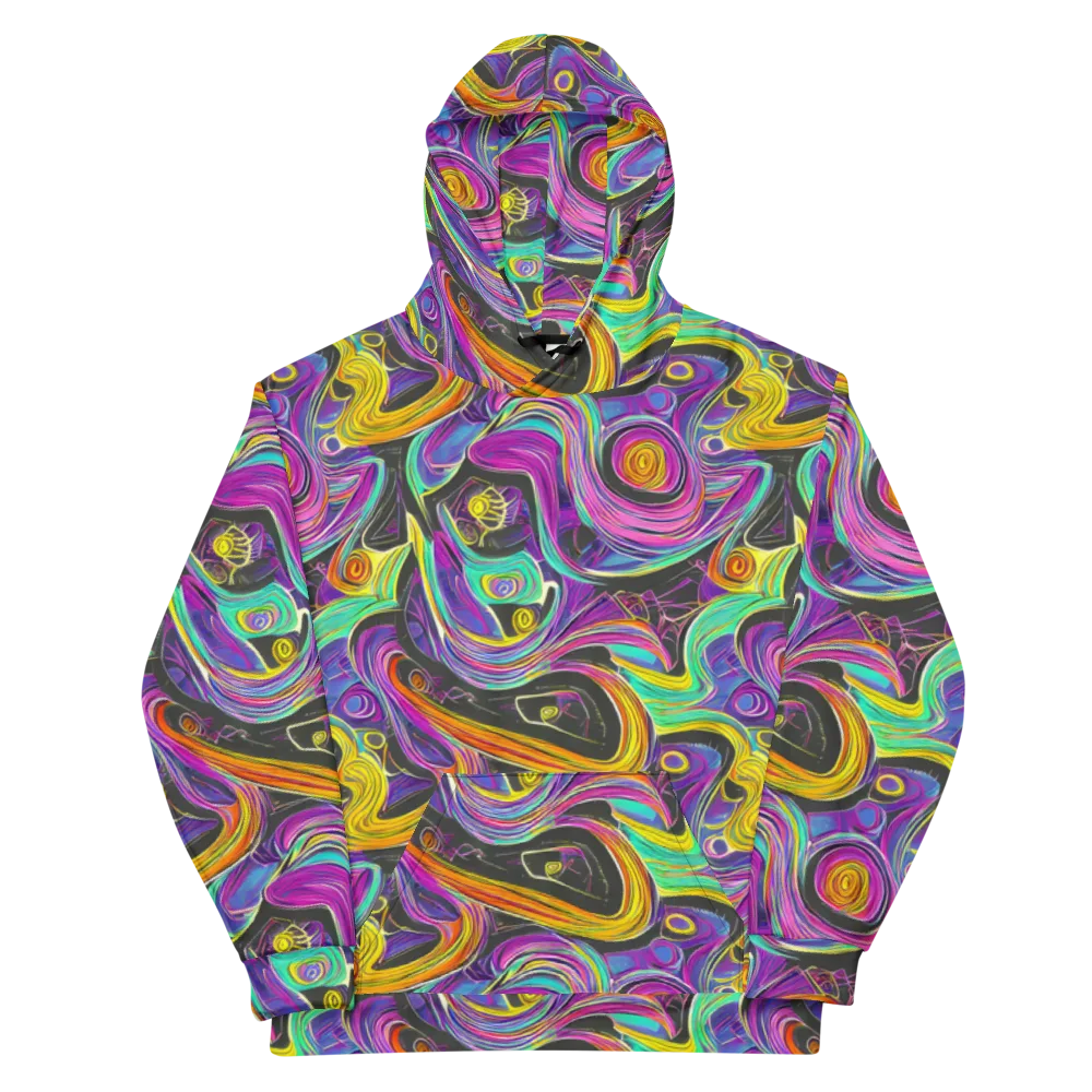 Sonic Spiral on Cotton Hoodie — Front