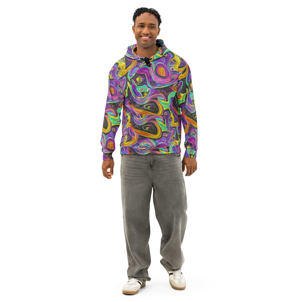 Sonic Spiral on Cotton Hoodie — Front