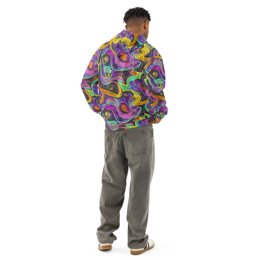 Sonic Spiral on Cotton Hoodie — Back