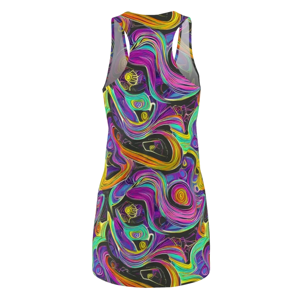 Sonic Spiral on Racerback Dress — Back