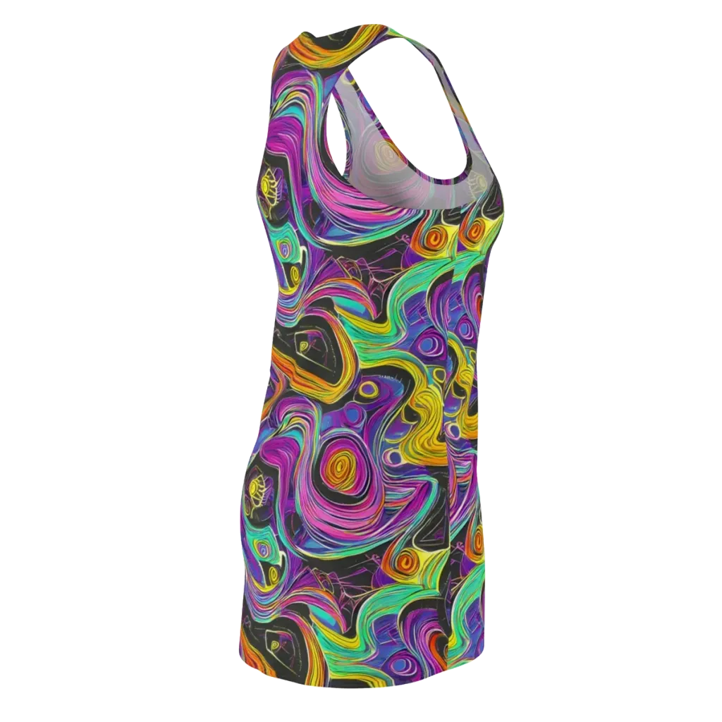 Sonic Spiral on Racerback Dress — Back Side
