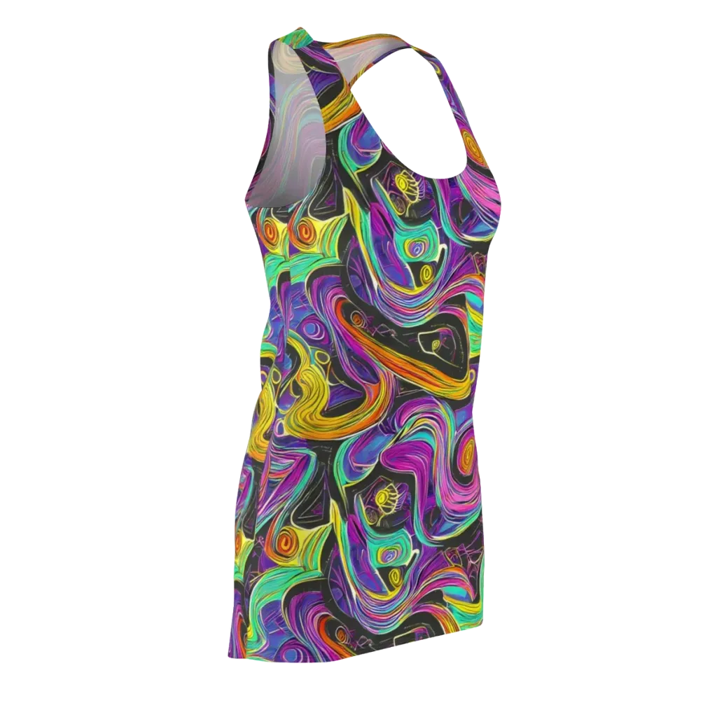 Sonic Spiral on Racerback Dress — Front Side
