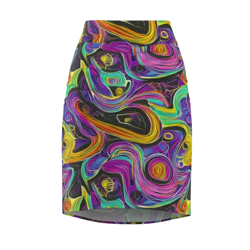 Sonic Spiral on a Pencil Skirt