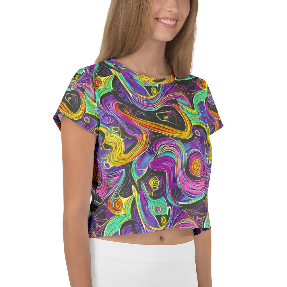 Sonic Spiral on Crop Tee — Right