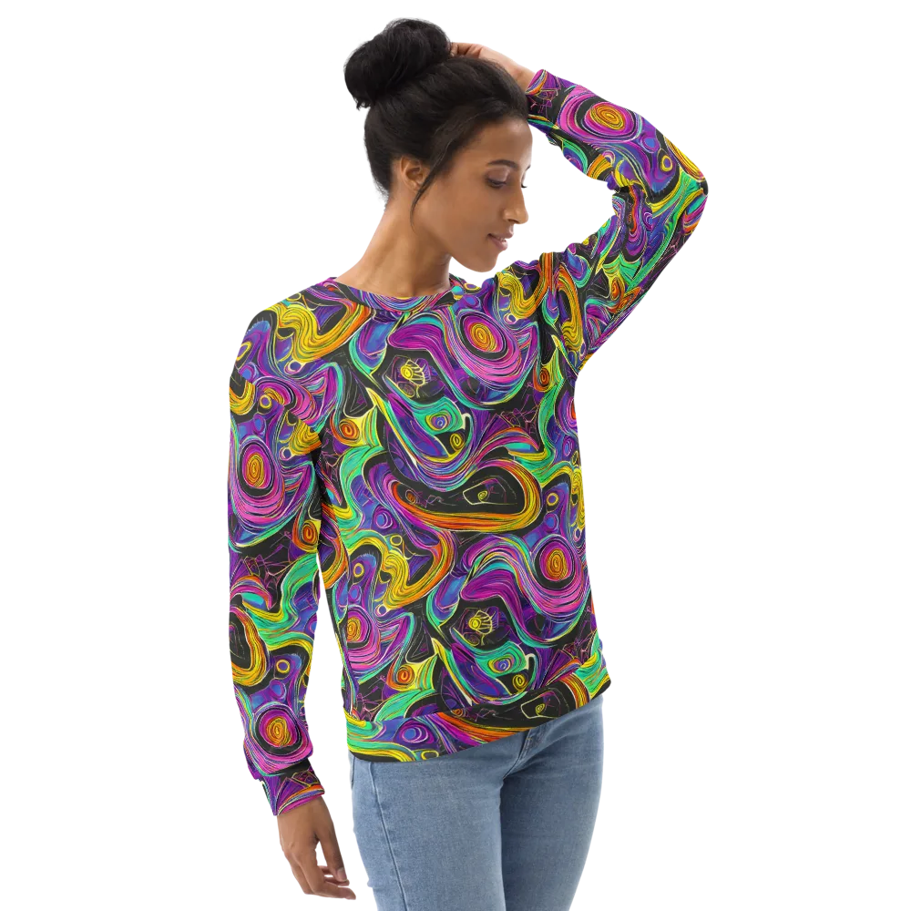 Sonic Spiral on Sweatshirt — Right Front