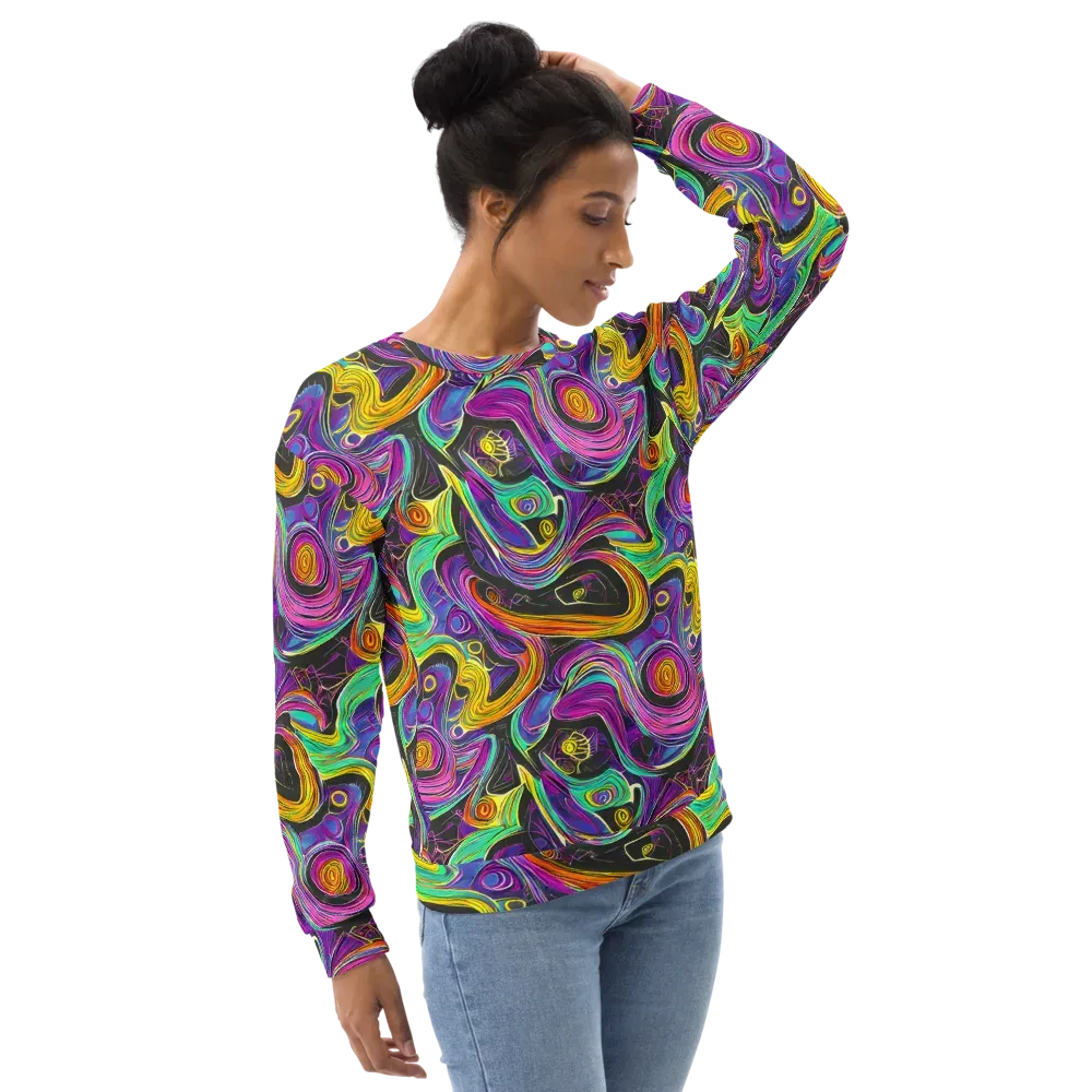 Sonic Spiral on Sweatshirt — Right Front