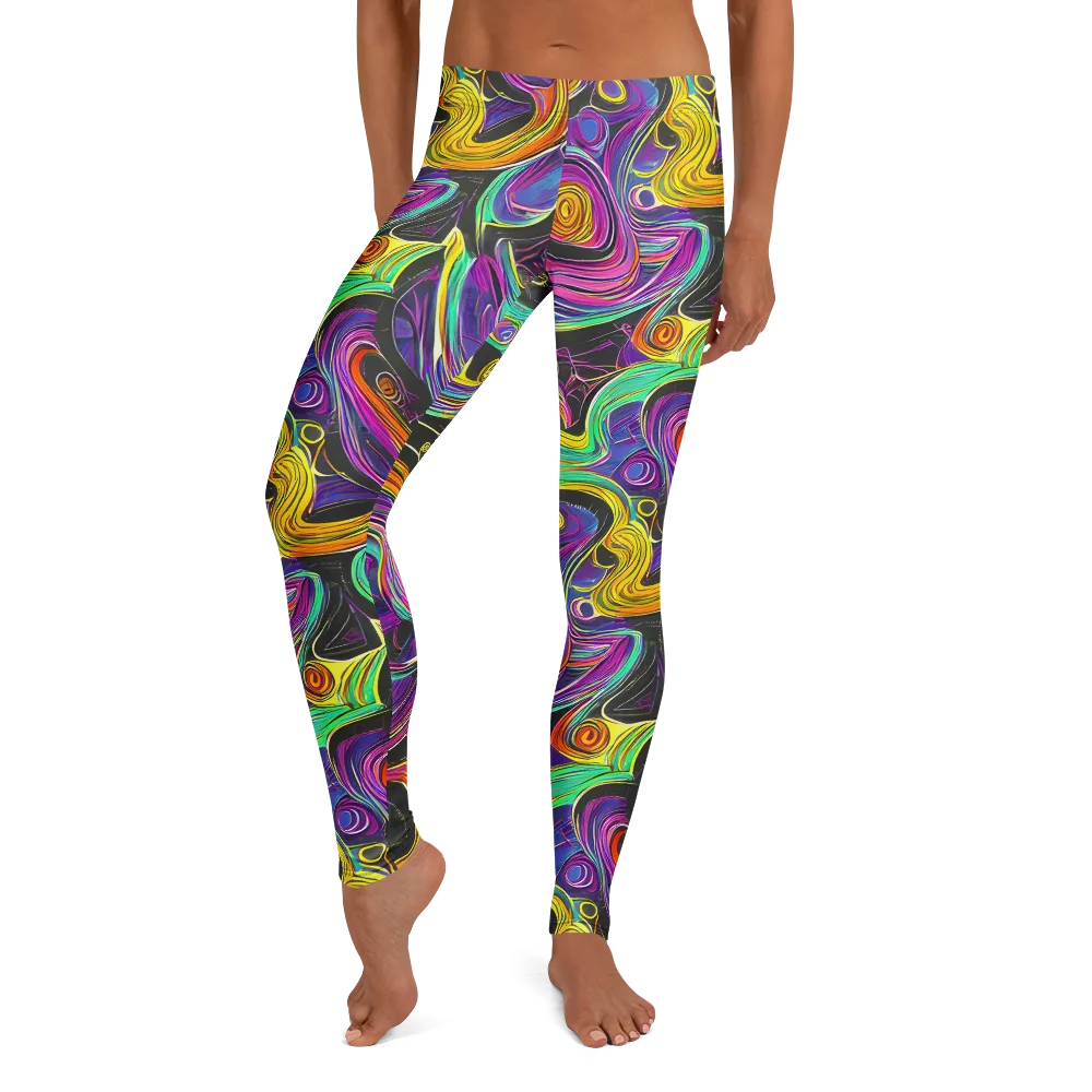 Sonic Spiral on Leggings — Front
