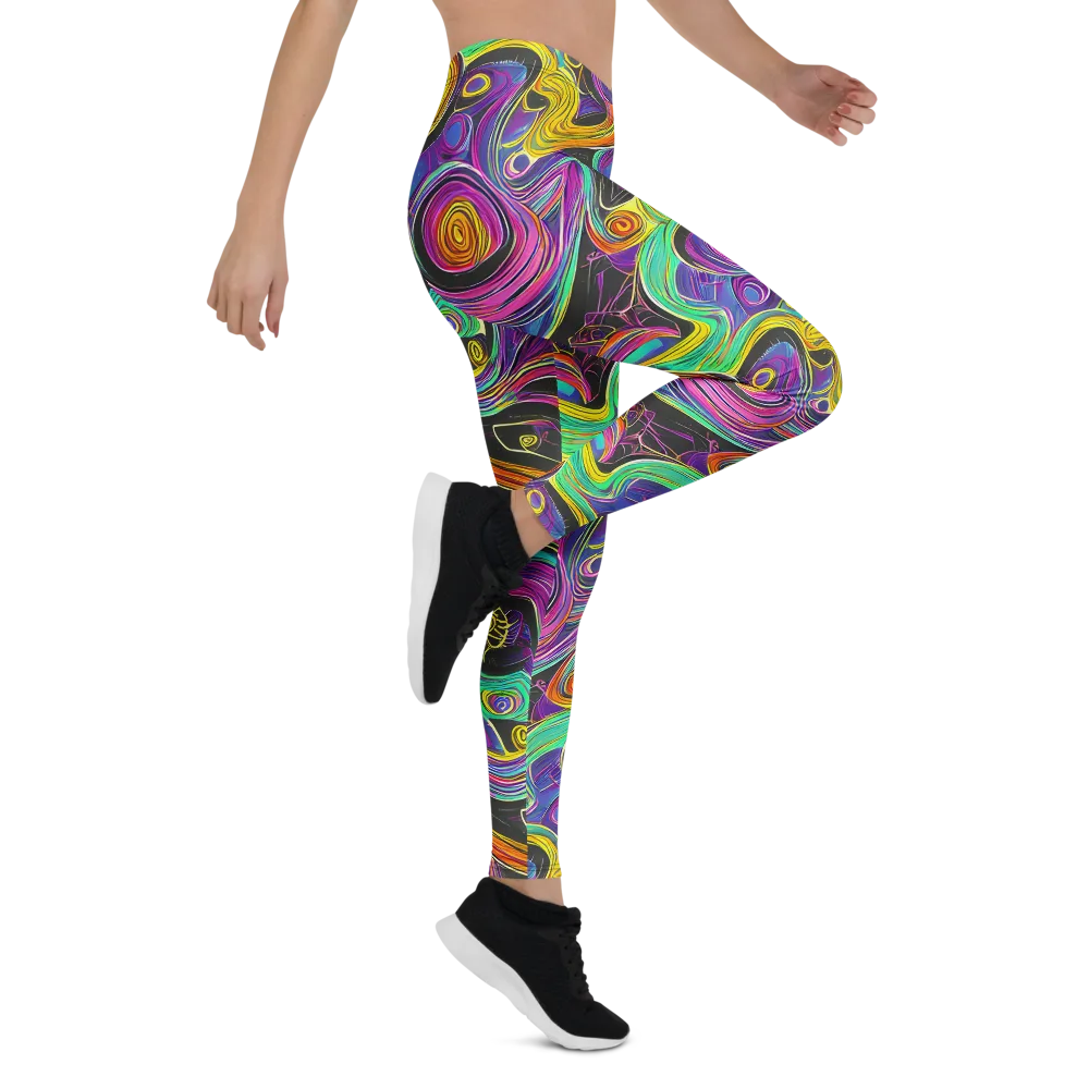 Sonic Spiral on Leggings — Right