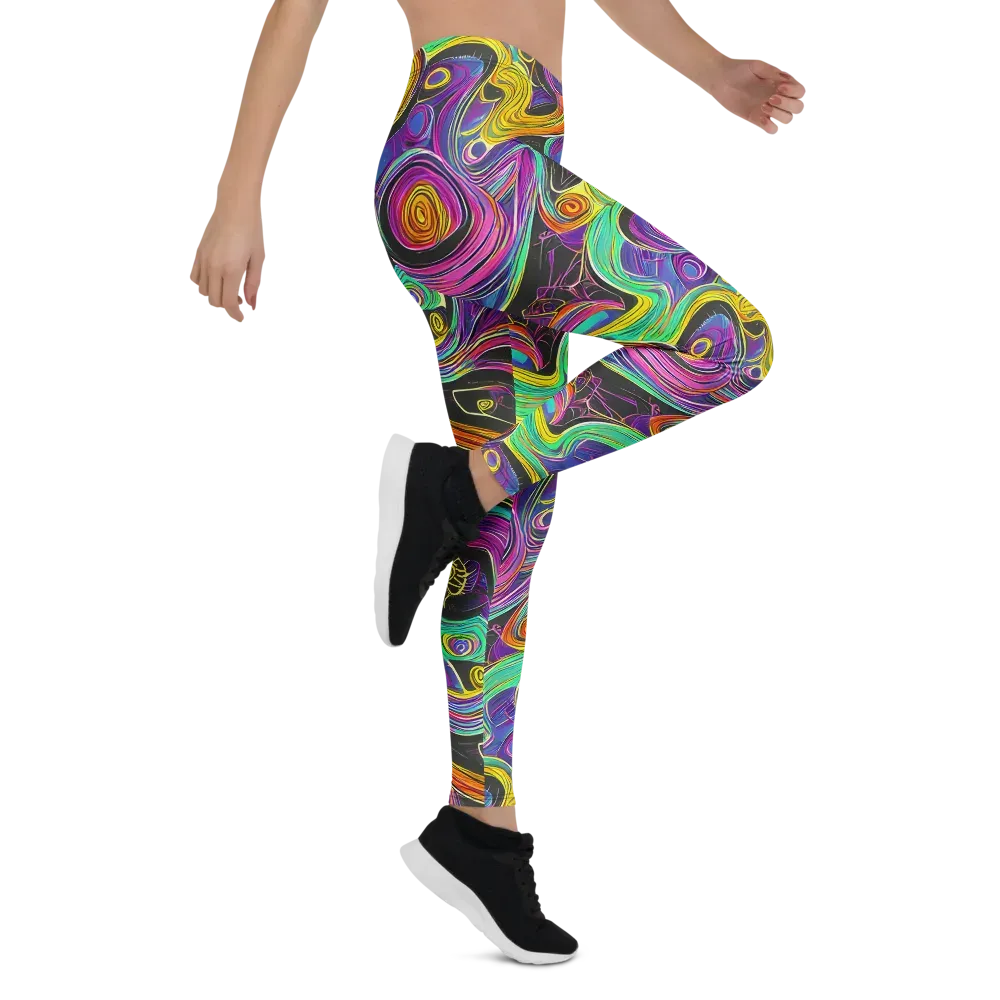 Sonic Spiral on Leggings — Right