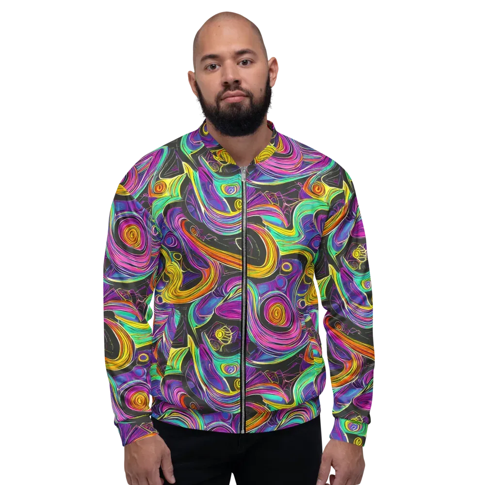 Sonic Spiral on Bomber Jacket — Front