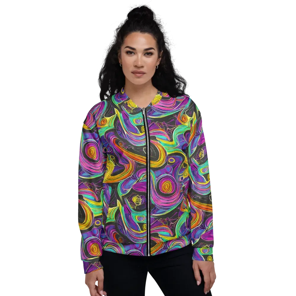 Sonic Spiral on Bomber Jacket — Front