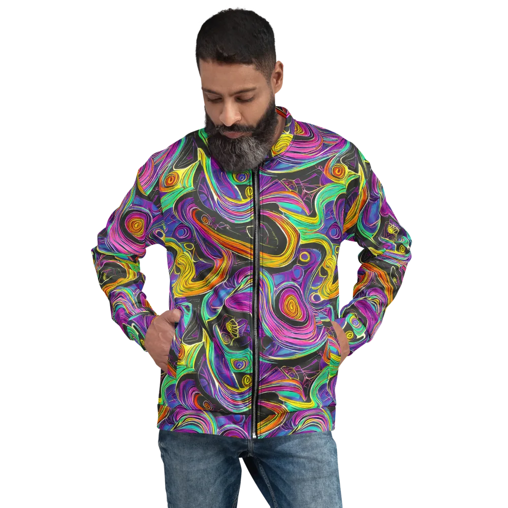 Sonic Spiral on Bomber Jacket — Front