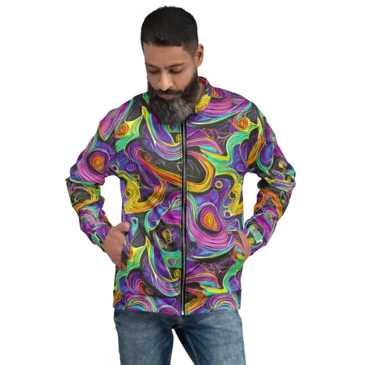 Sonic Spiral on a Bomber Jacket