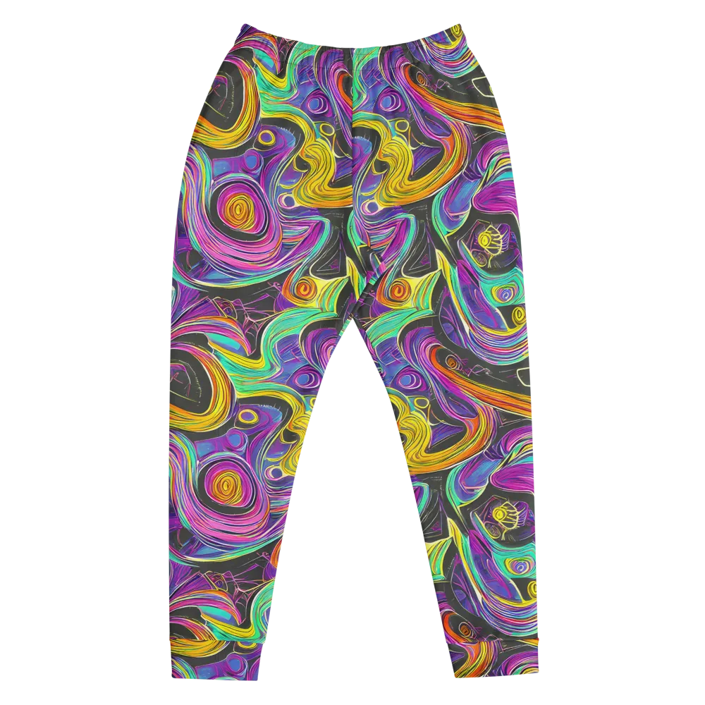 Sonic Spiral on Men's Joggers — Front