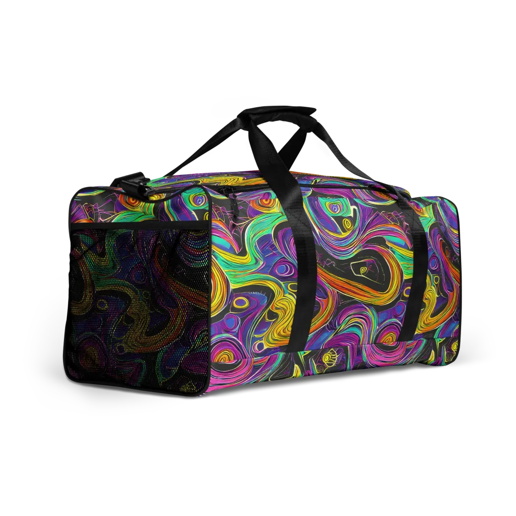 Sonic Spiral on Duffle Bag — Right Front