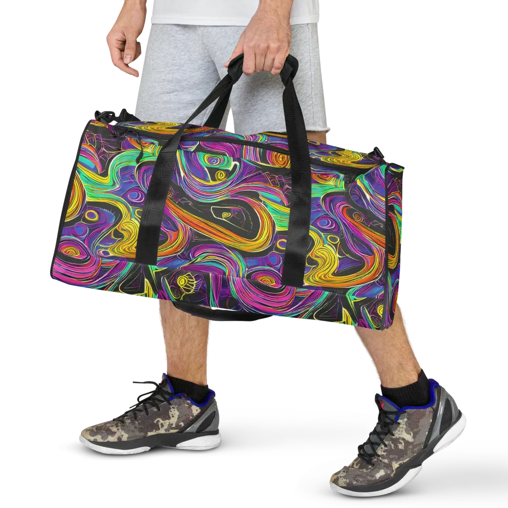 Sonic Spiral on Duffle Bag — Front