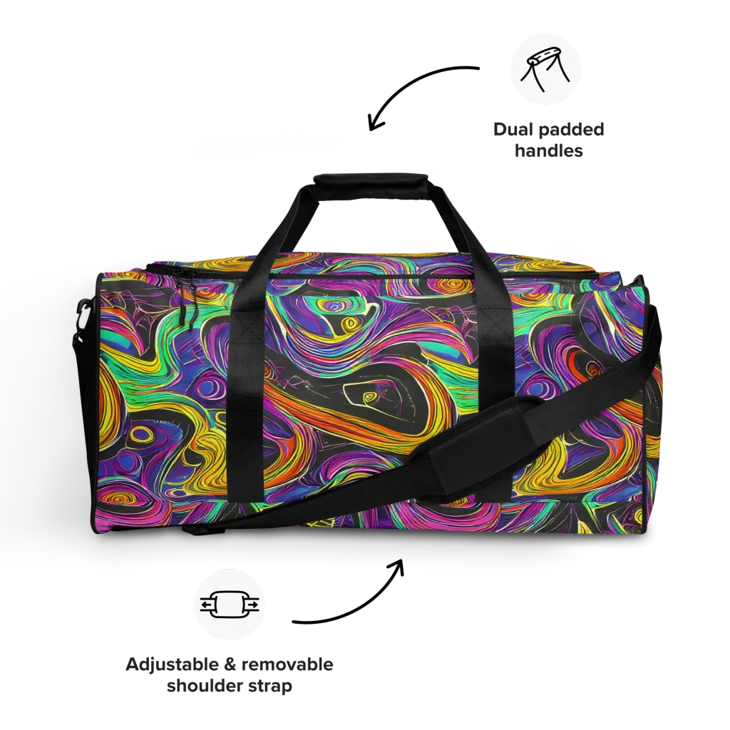 Sonic Spiral on Duffle Bag — Front