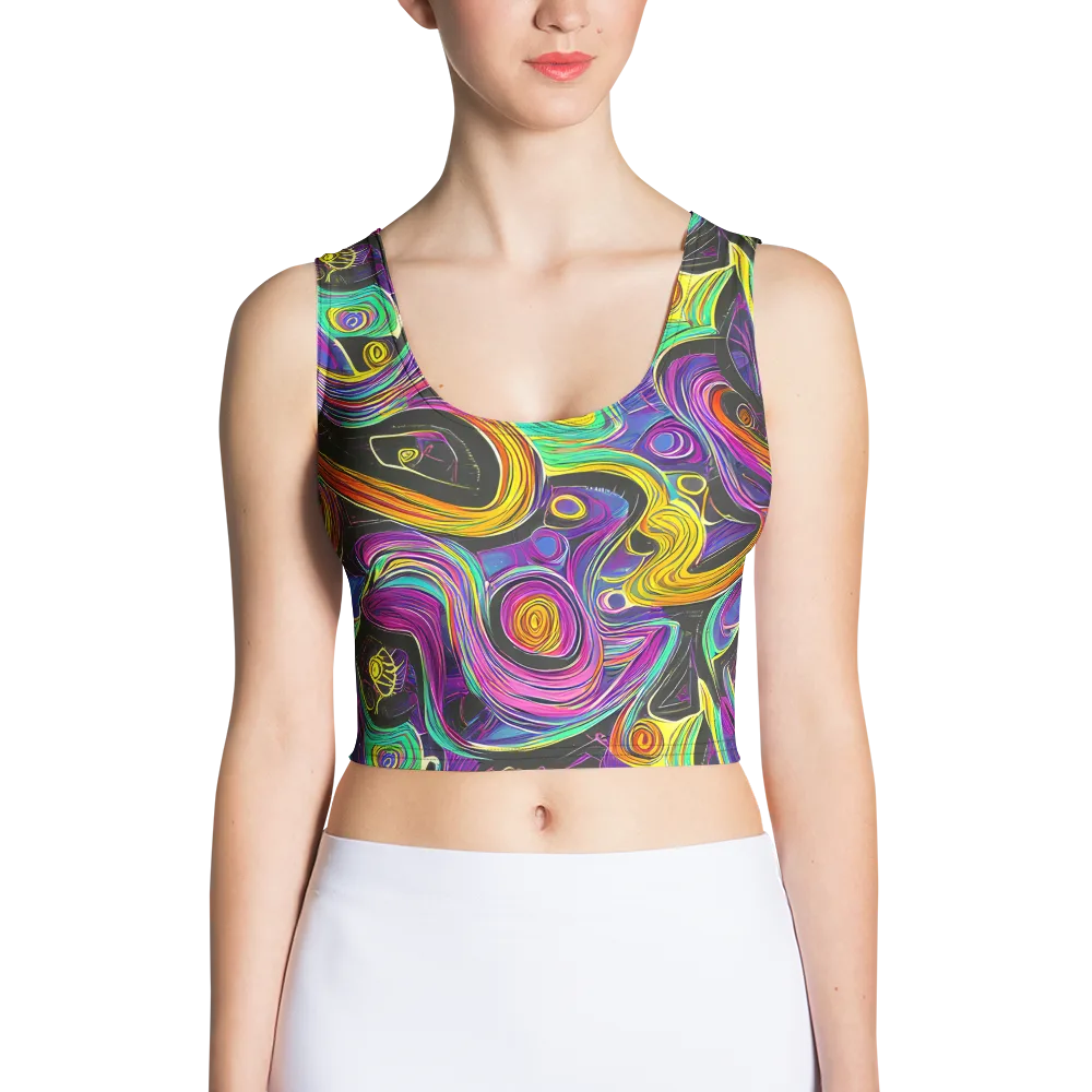 Sonic Spiral on Crop Top — Front