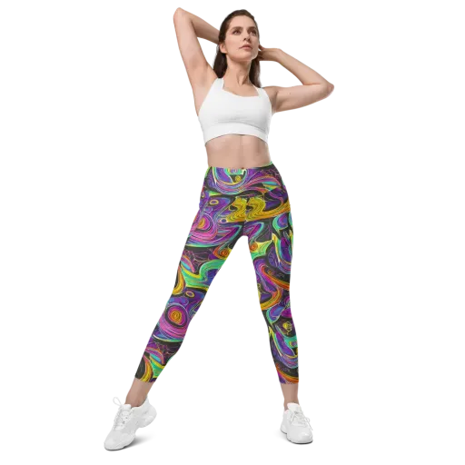 Sonic Spiral on a Leggings with Pockets