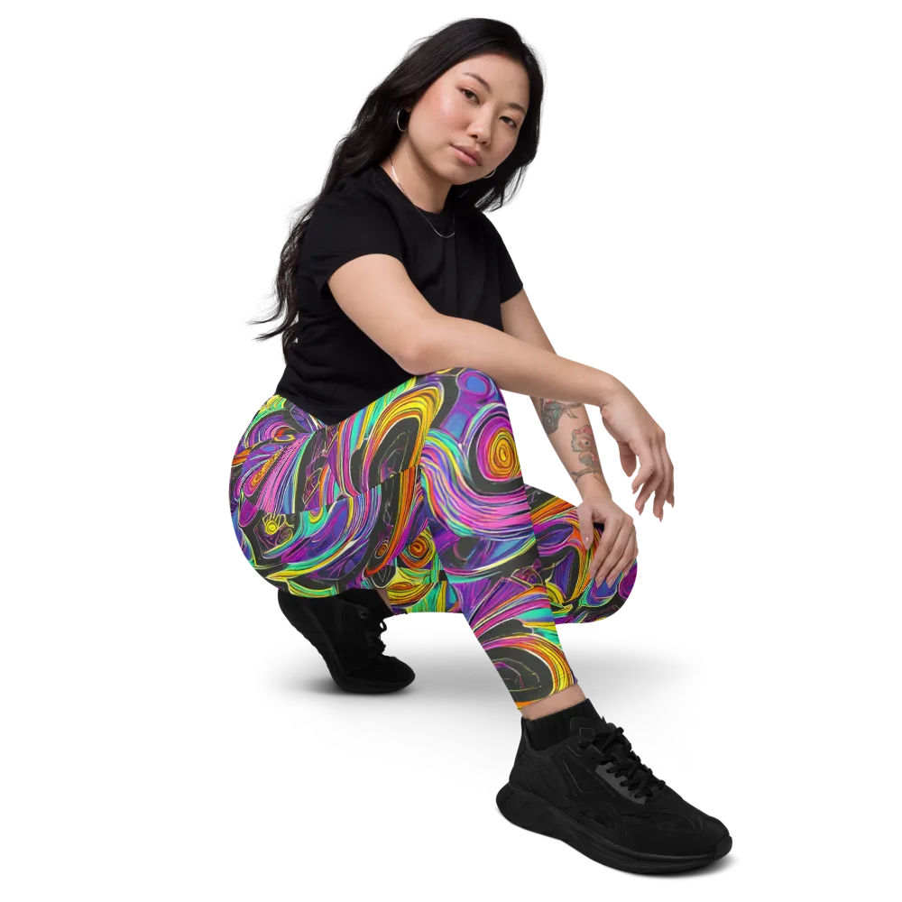 Sonic Spiral on Leggings with Pockets — Right Front