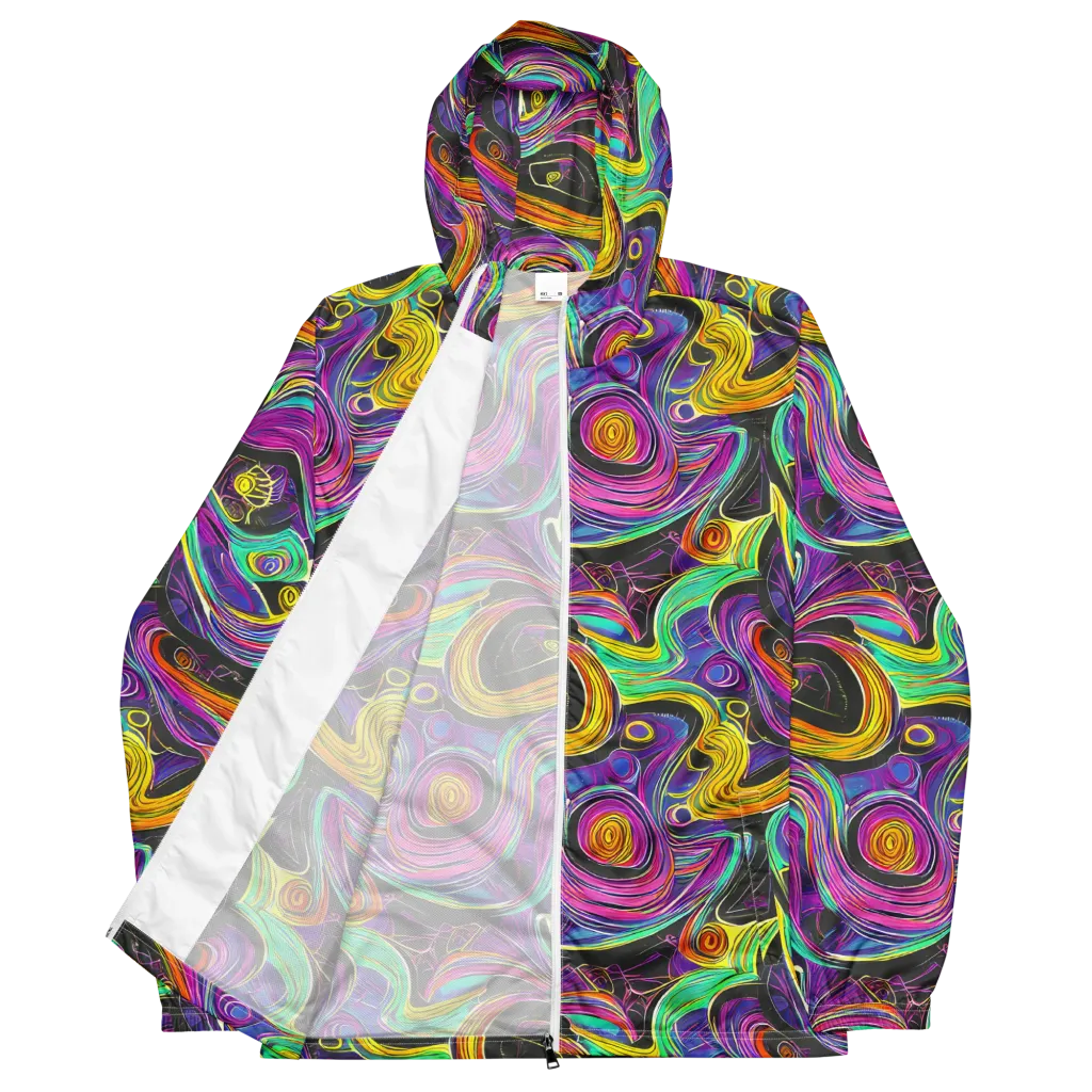Sonic Spiral on Men's Windbreaker — Front