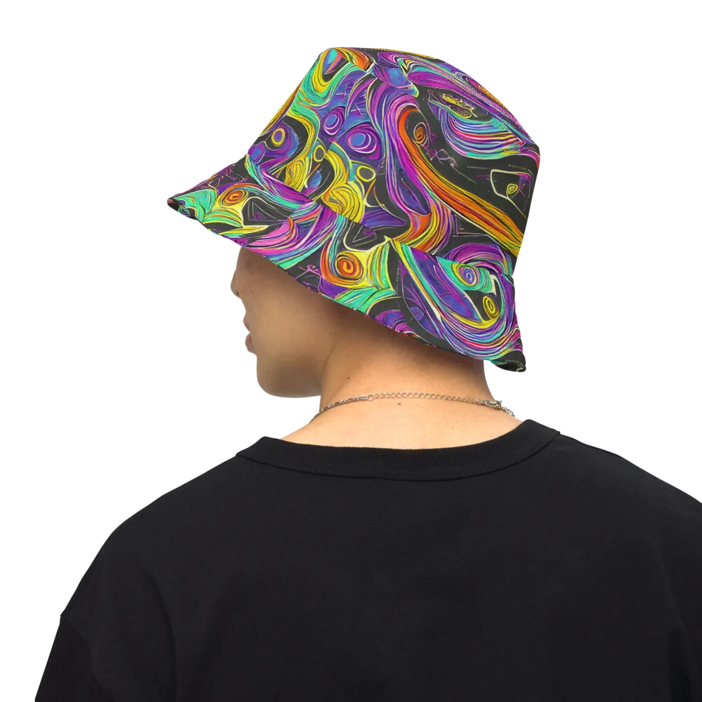 Sonic Spiral on Reversible Bucket Hat — Back Inside