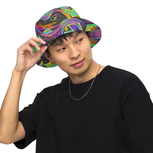 Sonic Spiral on a Reversible Bucket Hat