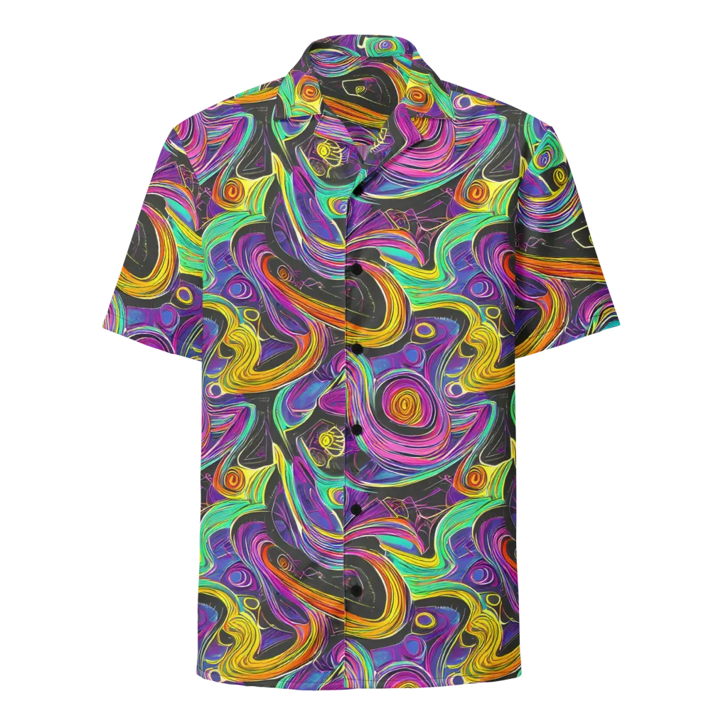 Sonic Spiral on Button Shirt — Front
