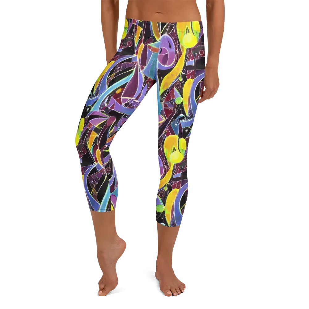 Spectrum Circuit on Capri Leggings — Front