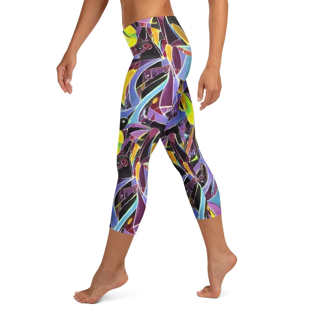 Spectrum Circuit on Capri Leggings — Left