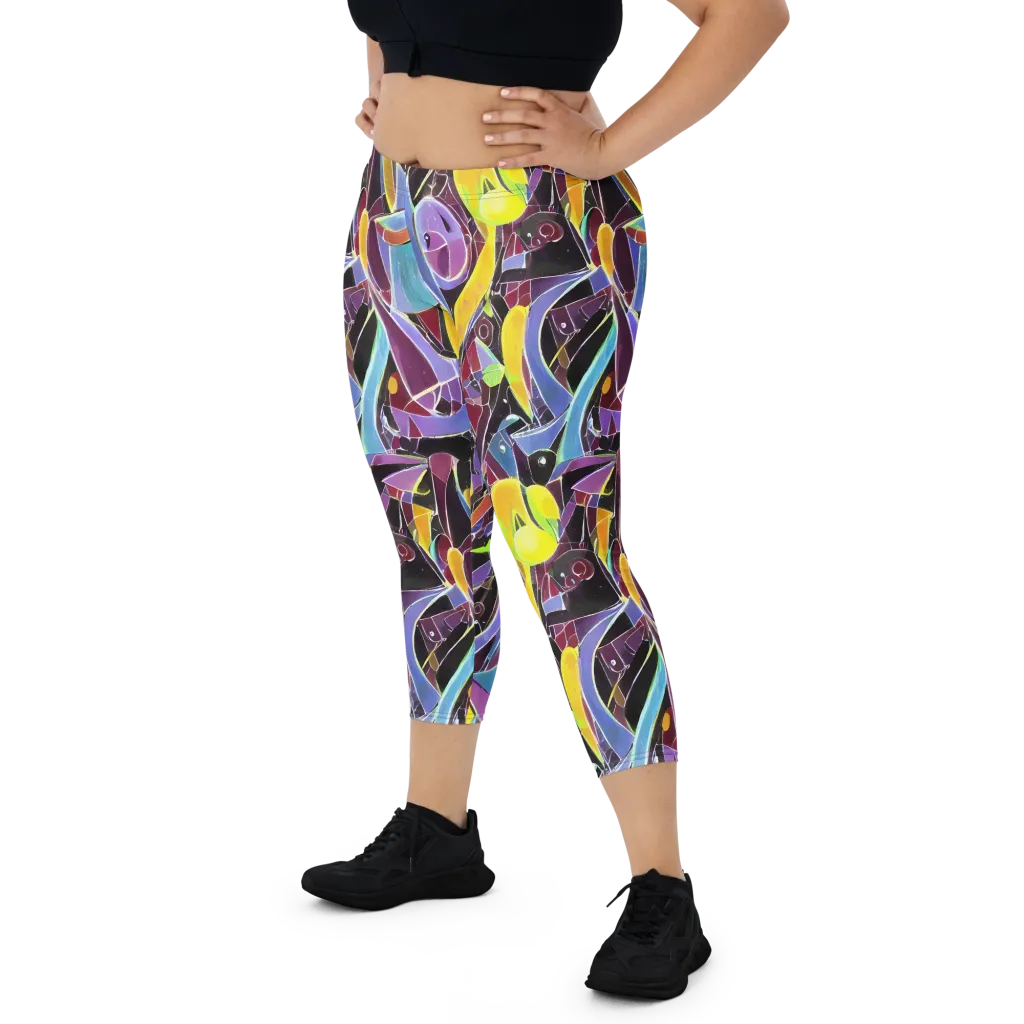 Spectrum Circuit on Capri Leggings — Front