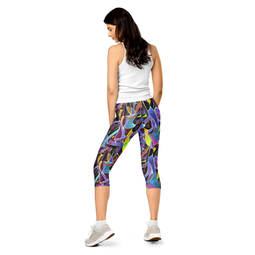 Spectrum Circuit on Capri Leggings — Back