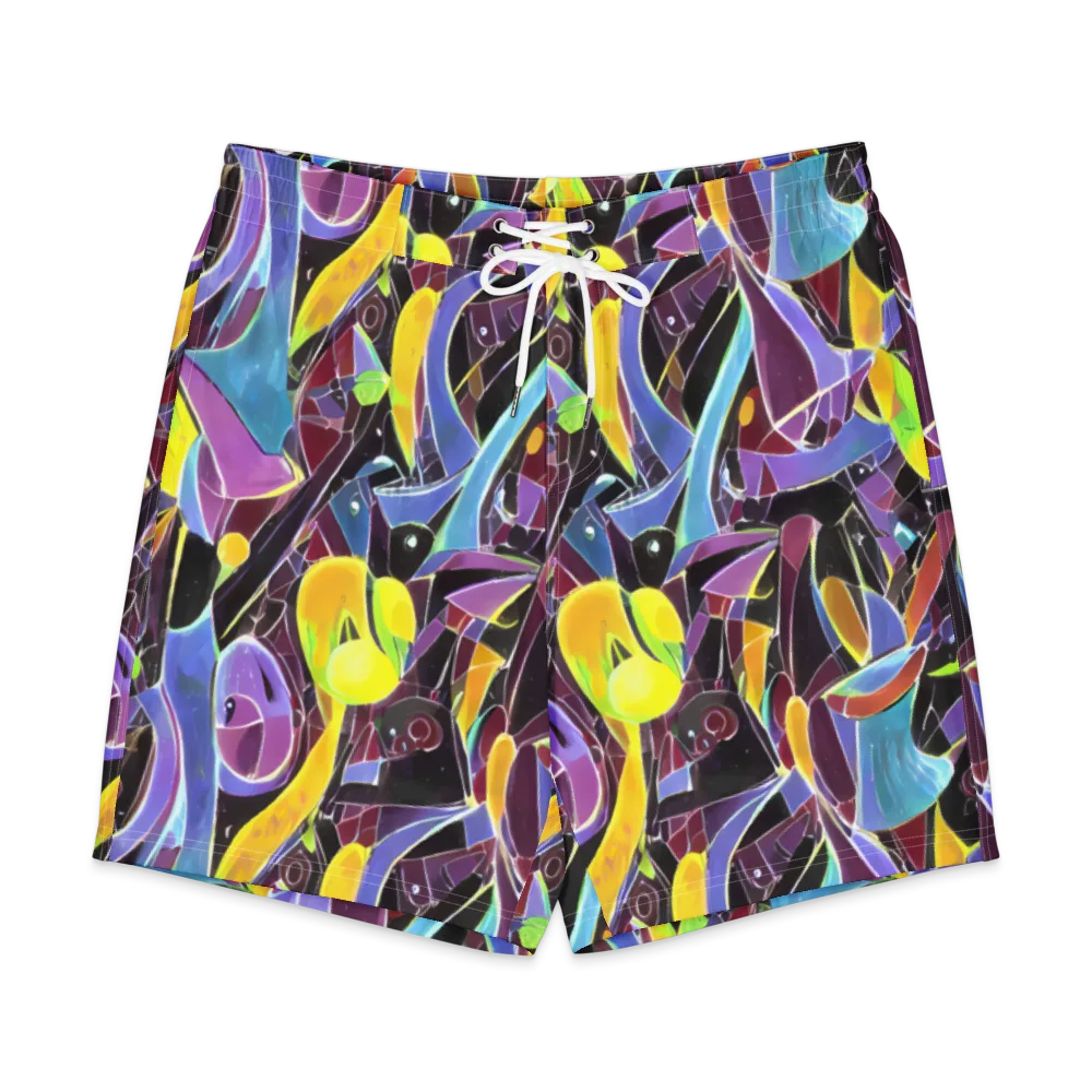 Spectrum Circuit on Men's Board Shorts — Front
