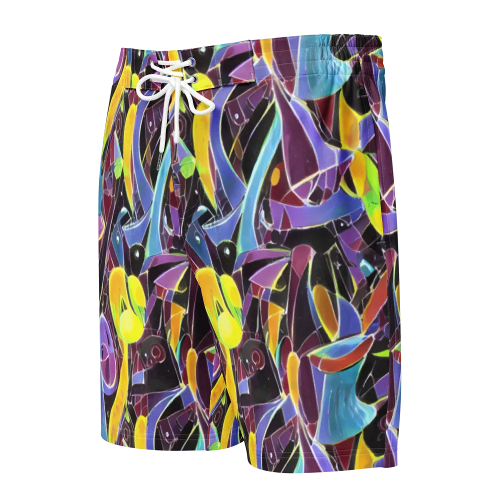 Spectrum Circuit on Men's Board Shorts — Front