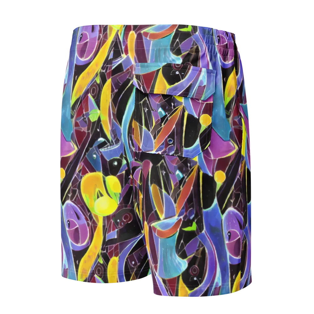 Spectrum Circuit on Men's Board Shorts — Back