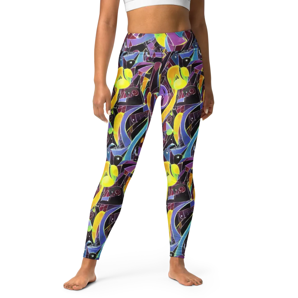 Spectrum Circuit on Yoga Leggings — Front