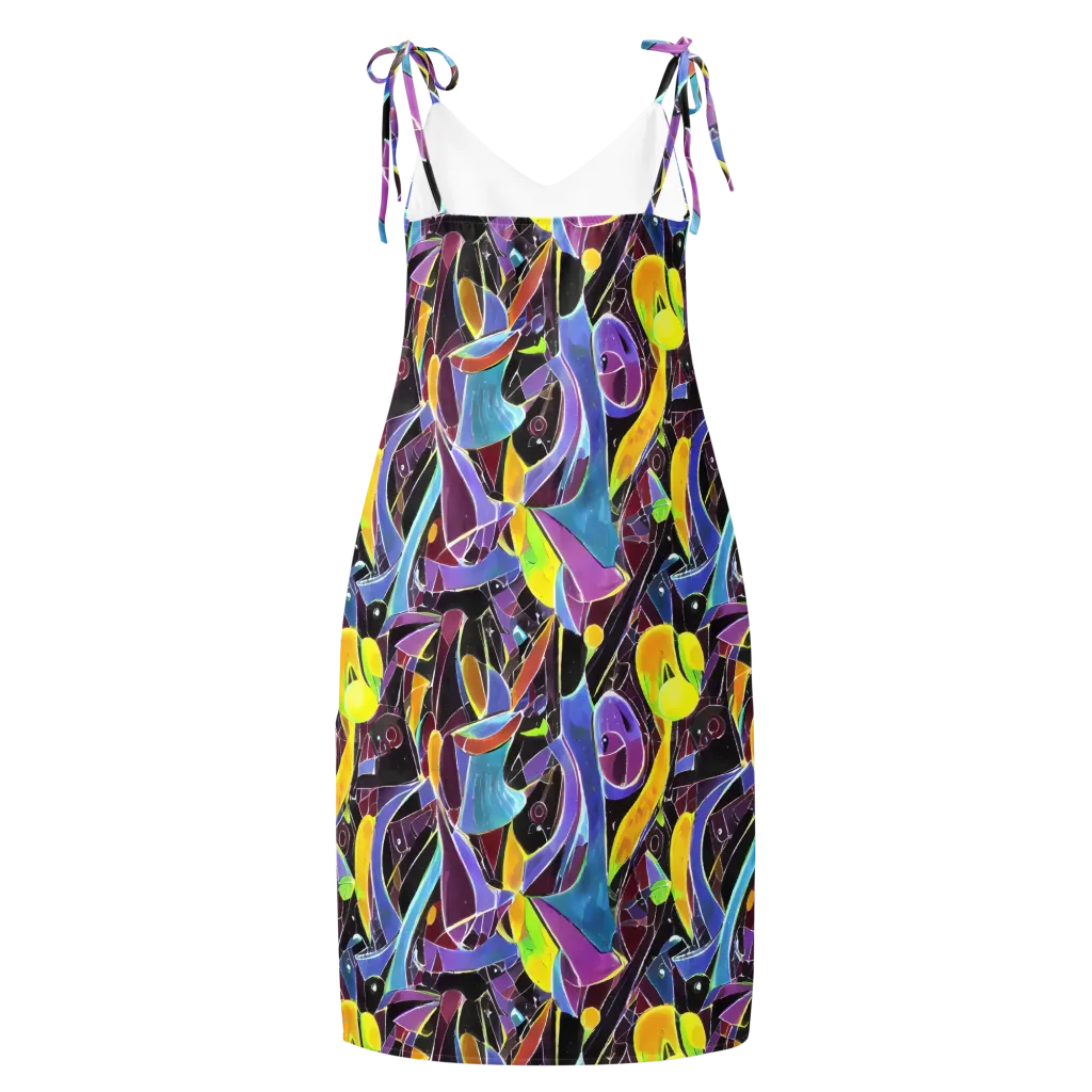 Spectrum Circuit on Slip Dress — Back