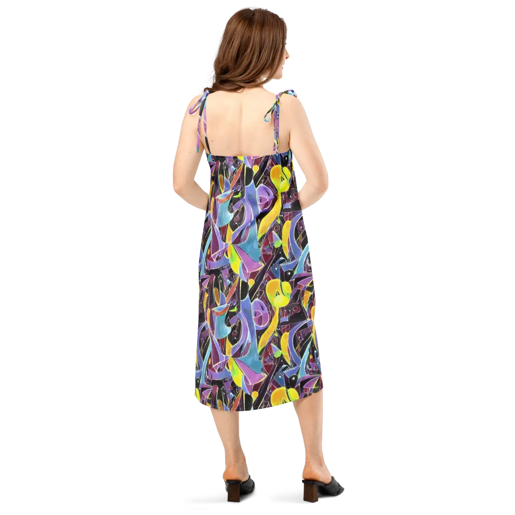 Spectrum Circuit on Slip Dress — Back