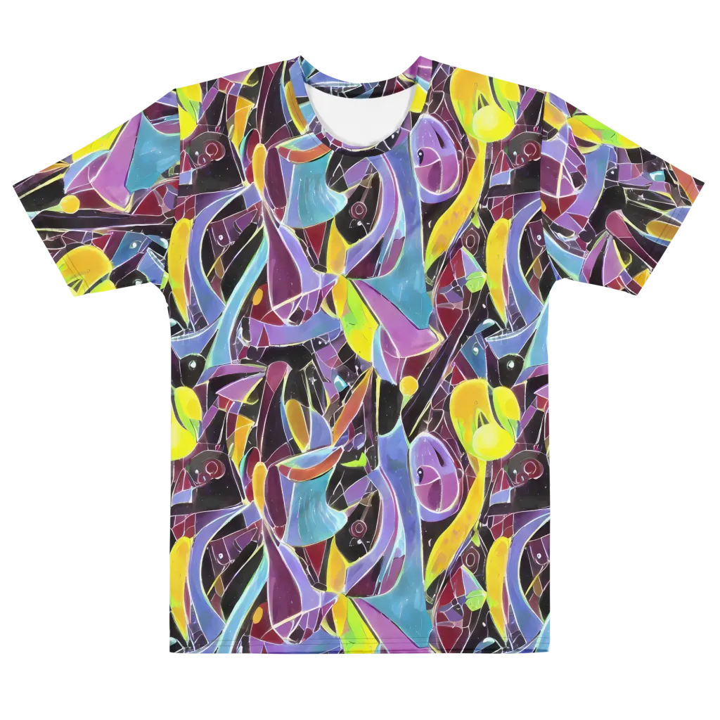 Spectrum Circuit on Men's Cotton Crew Neck T-Shirt — Front