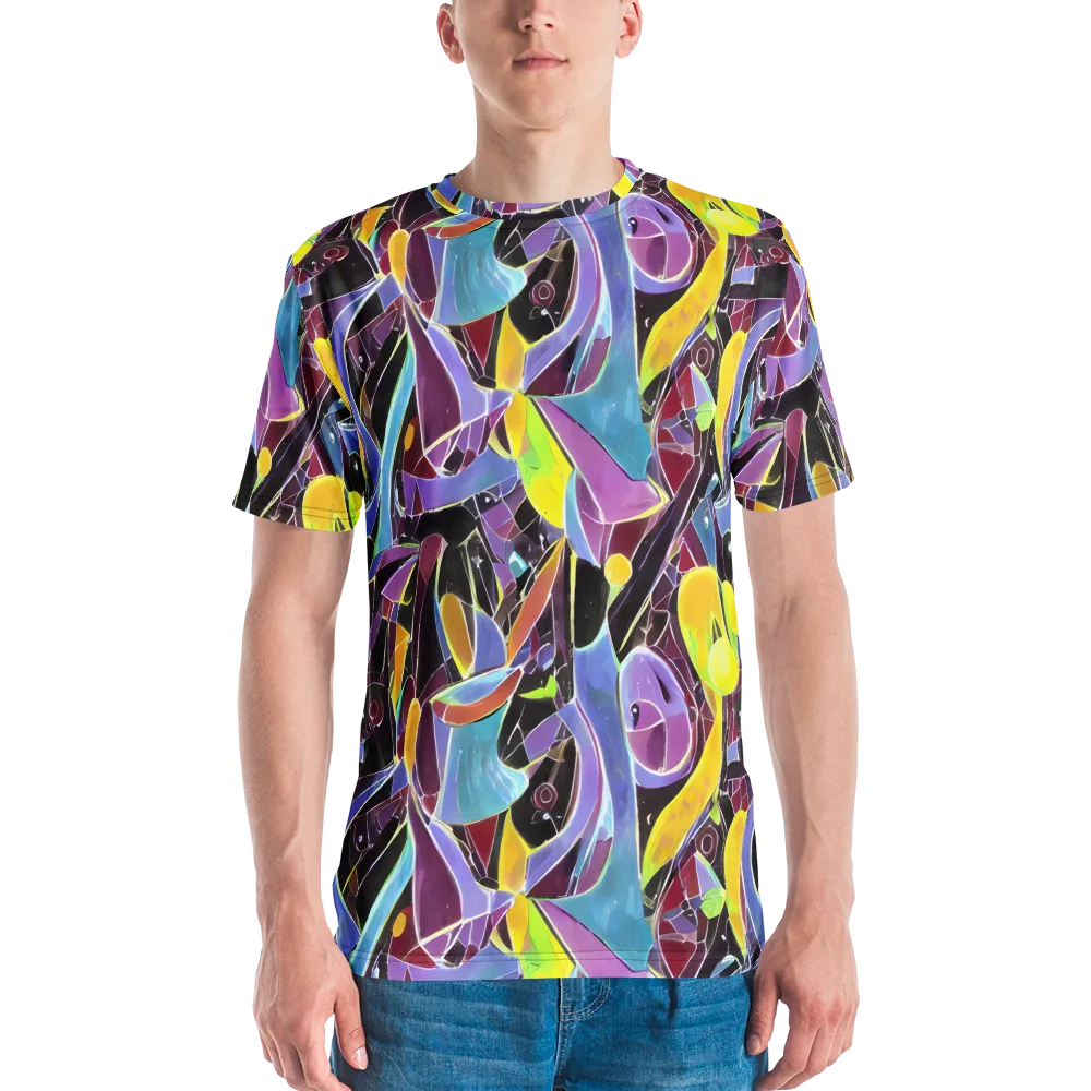 Spectrum Circuit on Men's Crew Neck T-Shirt — Front