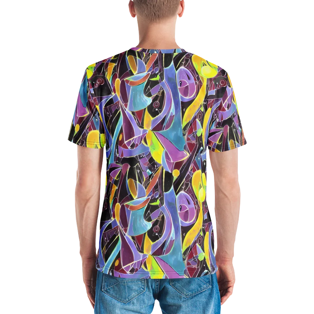 Spectrum Circuit on Men's Crew Neck T-Shirt — Back