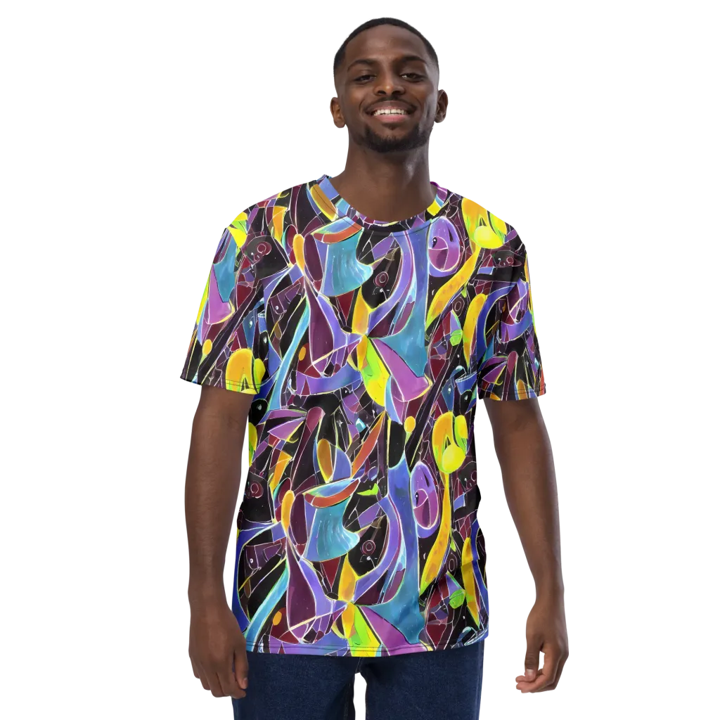 Spectrum Circuit on Men's Crew Neck T-Shirt — Front