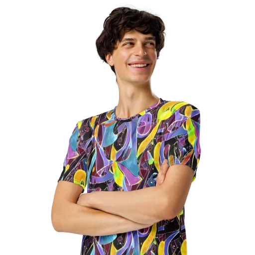 Spectrum Circuit on a Men's Crew Neck T-Shirt